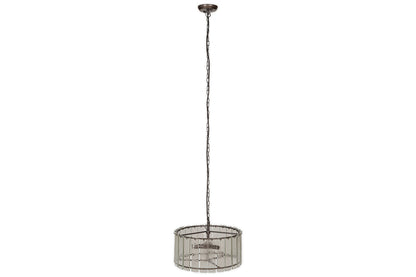 Pendentif Nauka Statement - Bronze vieilli et transparent