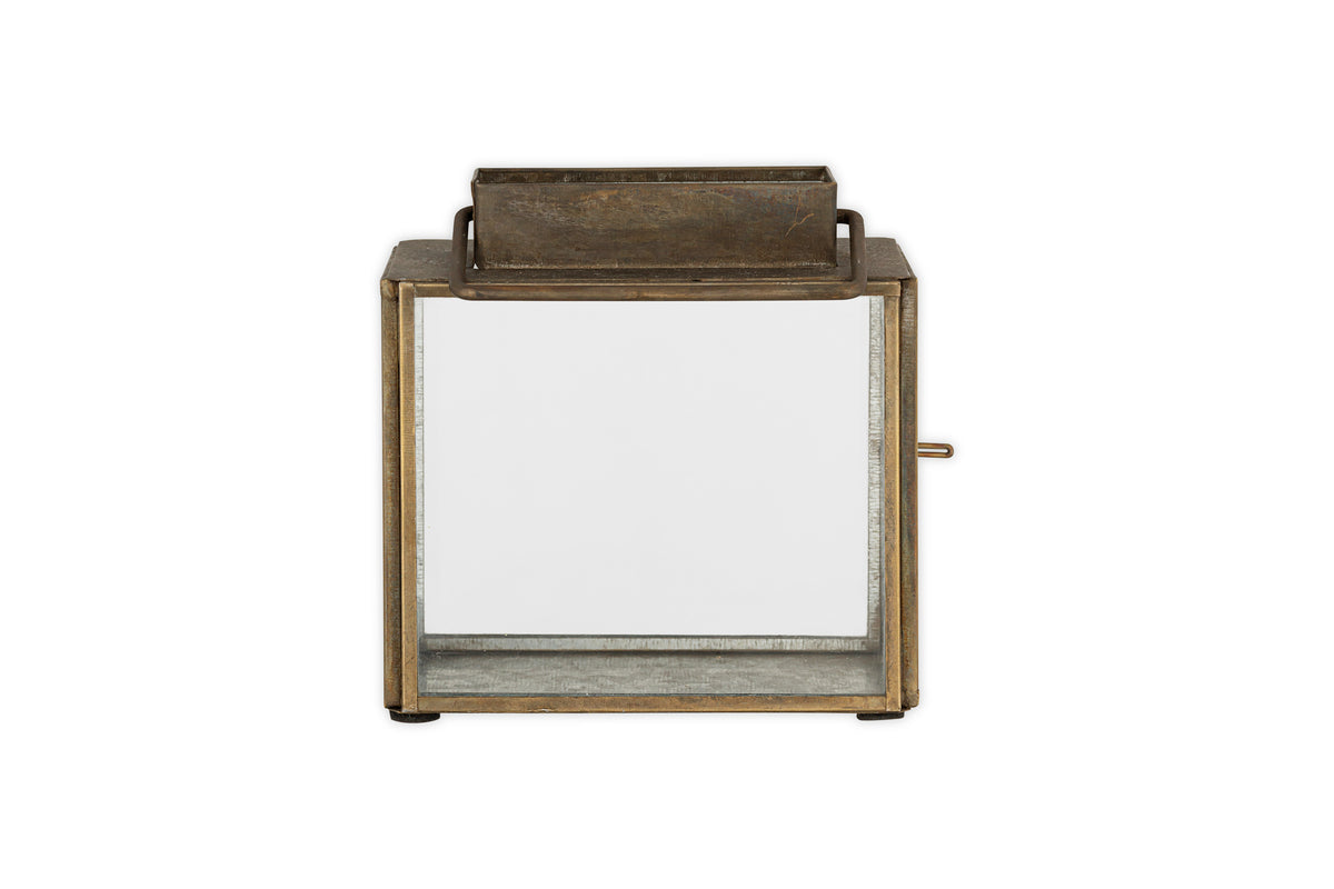 Mini lanterne de table Obi - Laiton antique