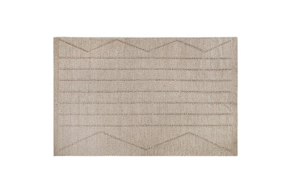 Tapis Shanti en laine et coton - Naturel