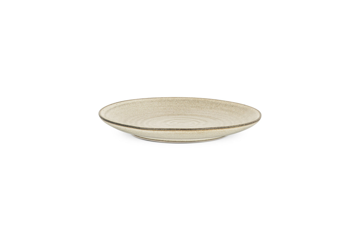 Assiette plate en faïence Valinha - Gris