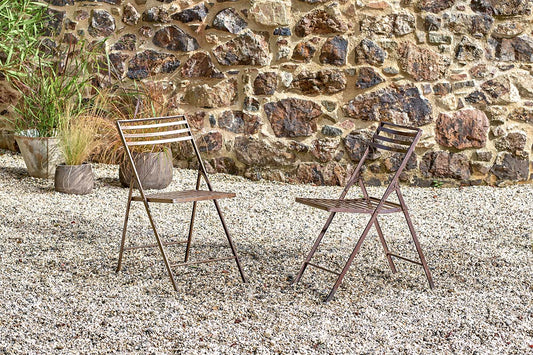 Chaise de bistrot en fer Yealme