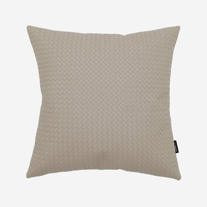 Housse de coussin et insert en cuir tressé