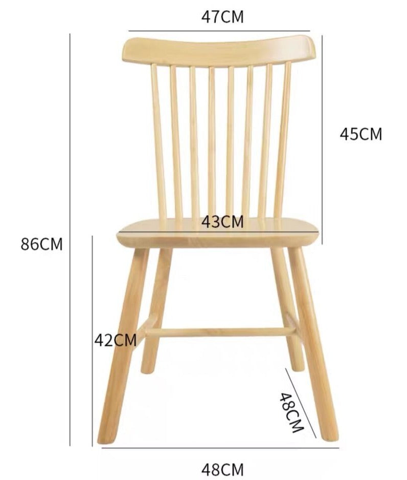 Table à manger moderne AMIRA en bois massif de style nordique 