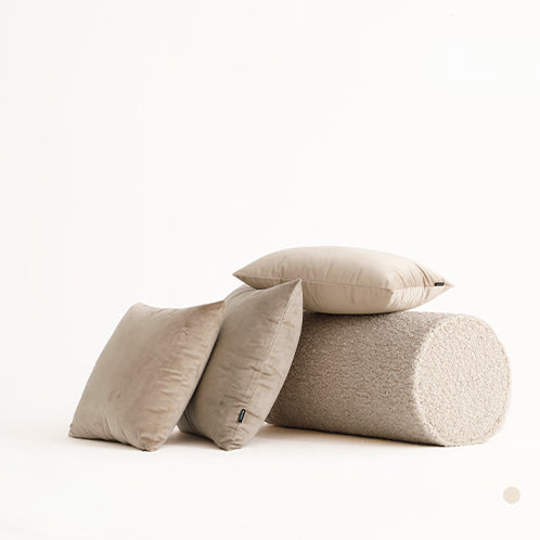 Housse de coussin et insert en velours Gerta