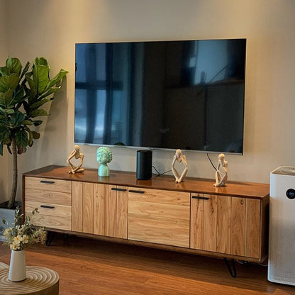 Meuble TV KENDRA en bois massif