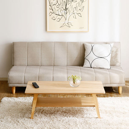 Canapé scandinave japonais EVANGELINE RITZ en bois massif nordique (6 couleurs)