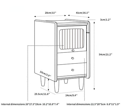 Armoire de rangement/table de chevet Aeron