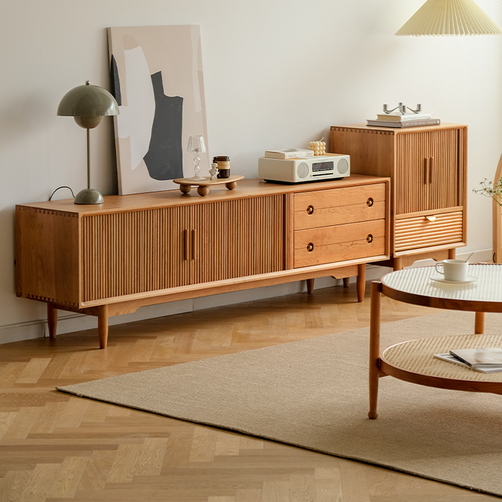 Meuble TV Griffing en cerisier