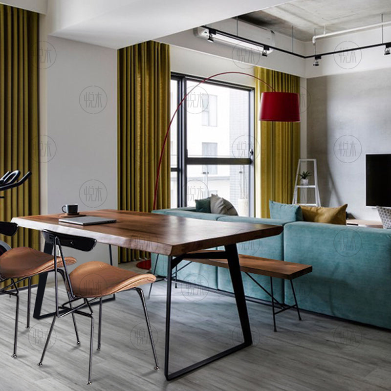 Table à manger en bois massif ANTONIO, style nordique, moderne, minimaliste, scandinave