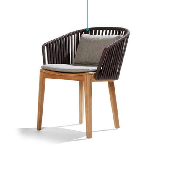 Canapé d'extérieur en rotin et bois massif Hawaii Hilton Nordic 