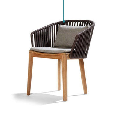 Canapé d'extérieur en rotin et bois massif Hawaii Hilton Nordic 