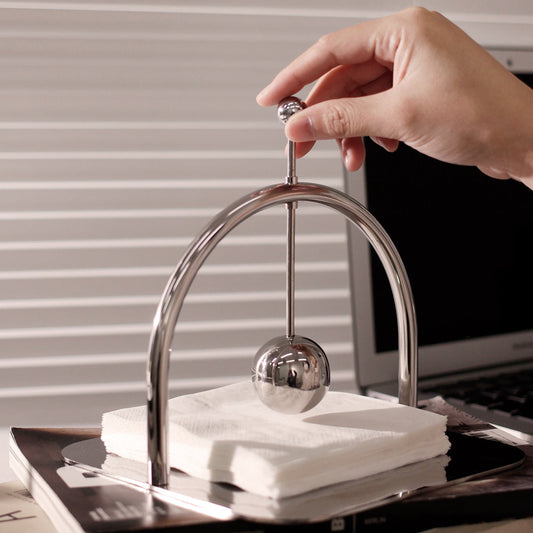 Porte-serviettes en métal acanthe