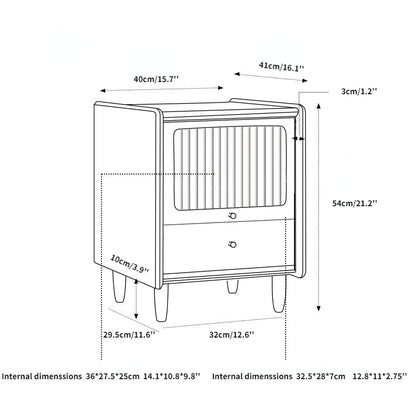 Armoire de rangement/table de chevet Aeron