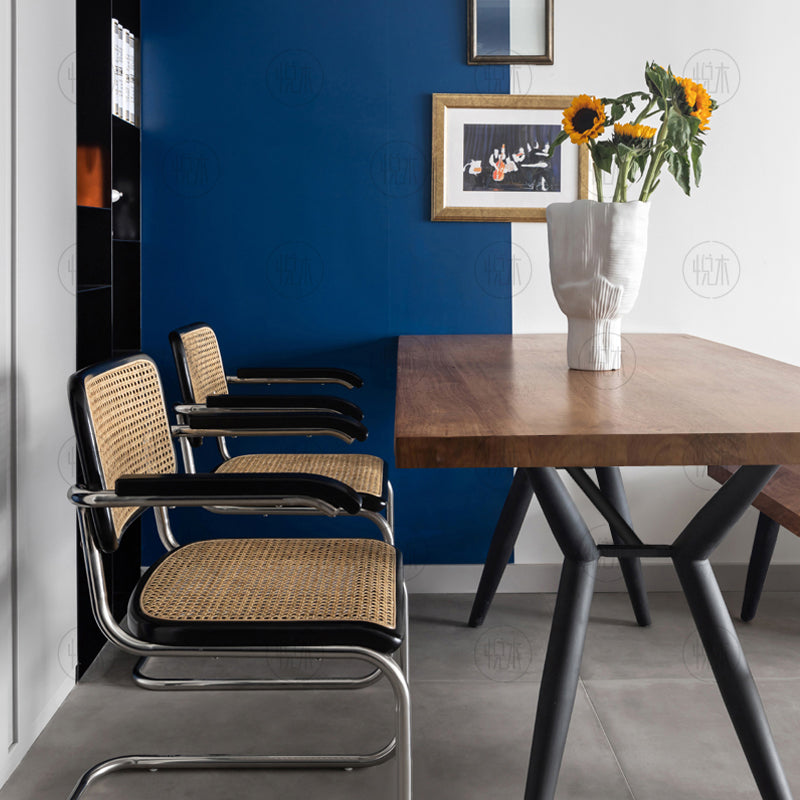 Table à manger scandinave nordique LINDA Radisson Live Edge à bord droit