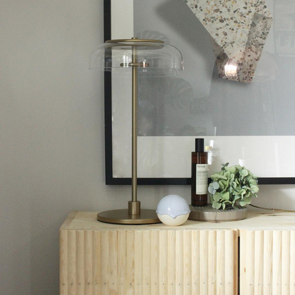 Lampe arquée en verre Keystone