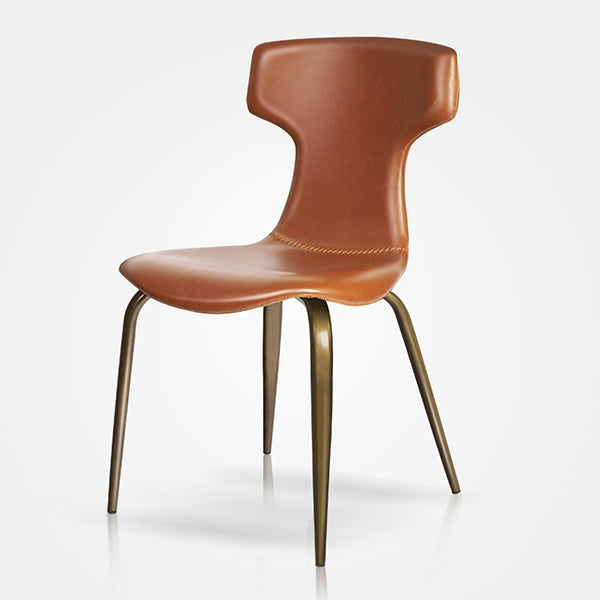 Chaise de salle à manger en similicuir Carvelho (lot de 2) 