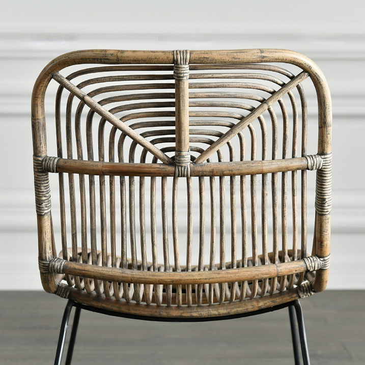 Chaise d'extérieur en rotin Kenley