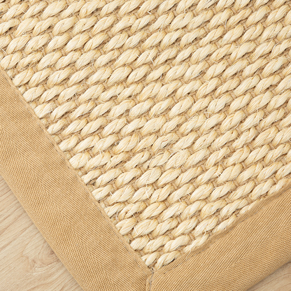 Tapis fait main en sisal beige Angelick