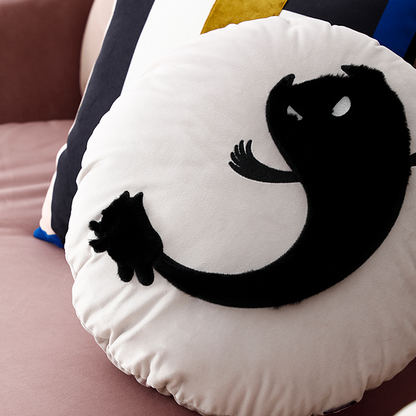 Coussin en peluche pour chat