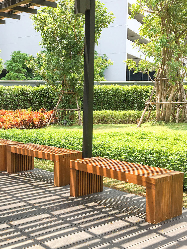 Chaise de parc JAMESON Banc d'extérieur Sièges de loisirs de jardin