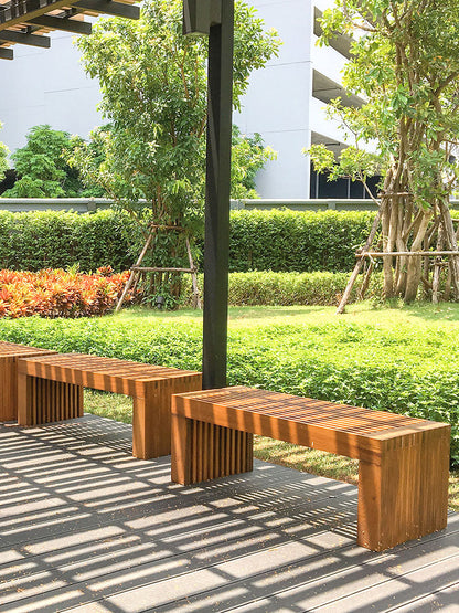 Chaise de parc JAMESON Banc d'extérieur Sièges de loisirs de jardin