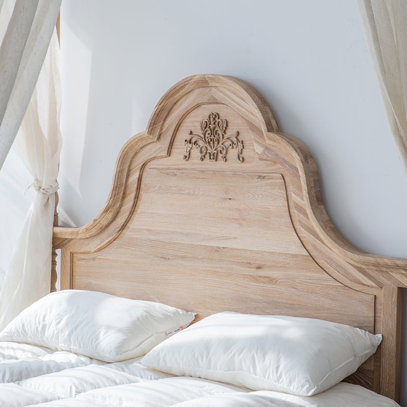 Lit à baldaquin EZEKIEL de style country américain et français