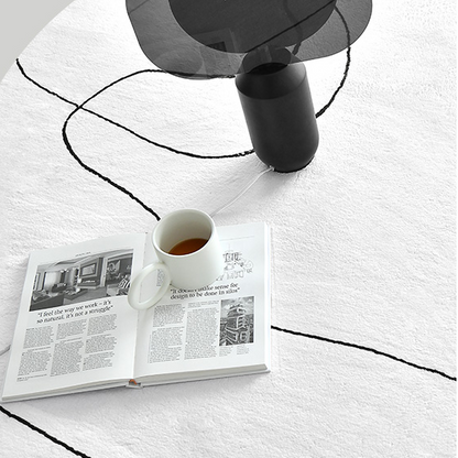 Tapis Cortright abstrait gris, uniquement pour Hong Kong et Singapour