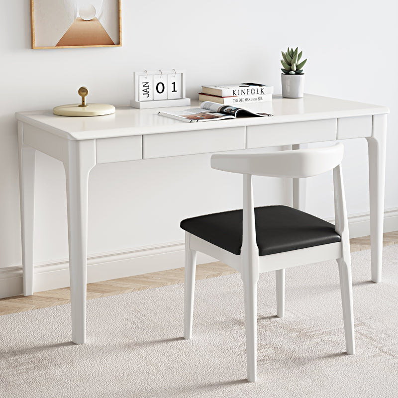 Bureau d'écriture LYDIA CARLTON Table d'ordinateur de bureau en bois massif 