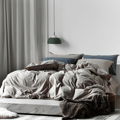 Ensemble de draps en coton Gardenhire 4 pièces 