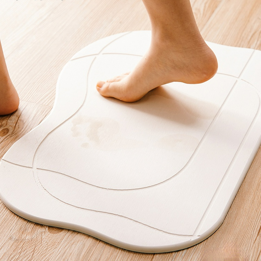 Tapis de bain en boue de diatomées