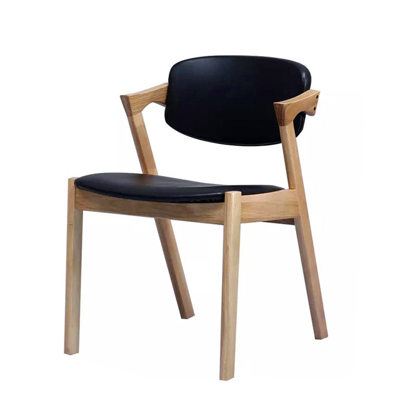 Chaise de salle à manger artistique en bois massif JUDE Nordic Scandinave
