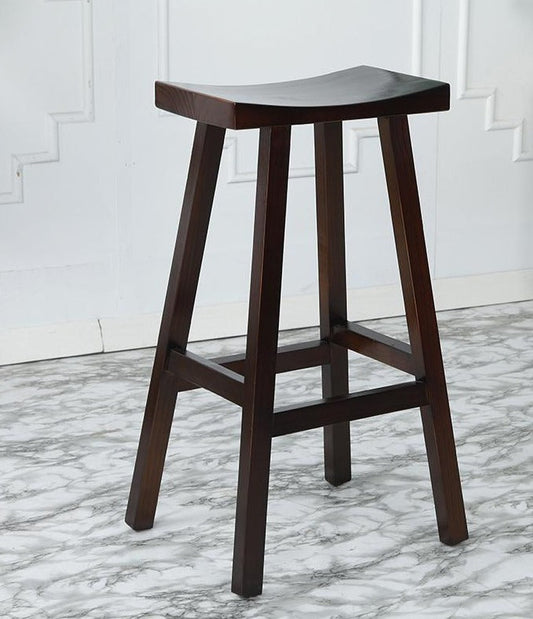Tabouret de bar haut Luca en bois massif, chaise haute de café BR 067 WD