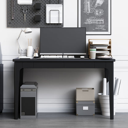 Bureau d'écriture LYDIA CARLTON Table d'ordinateur de bureau en bois massif 