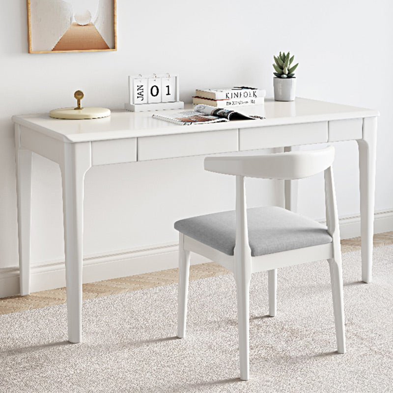 Bureau d'écriture LYDIA CARLTON Table d'ordinateur de bureau en bois massif 