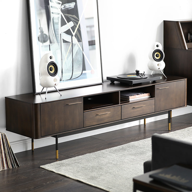 BRINLEY Chicago HILTON Console TV Commode en bois massif Table basse