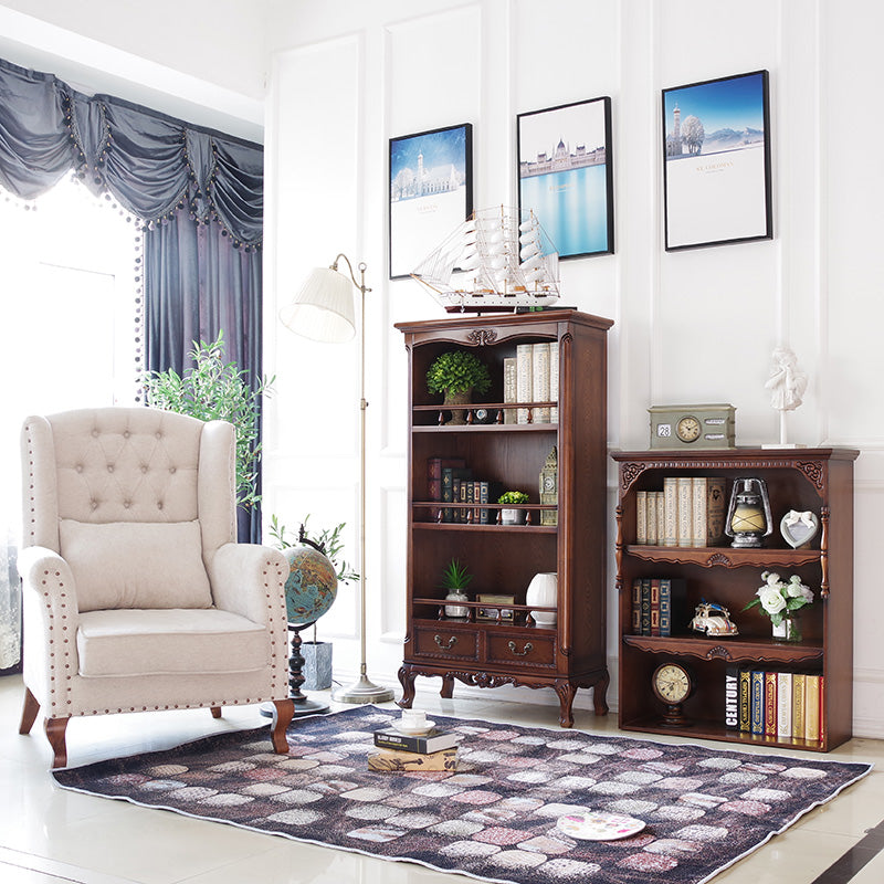 Bibliothèque Sheraton Brooklyn New York Bibliothèque rétro américaine en bois massif 