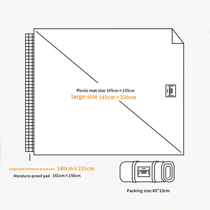 Couverture de pique-nique en Alcantar