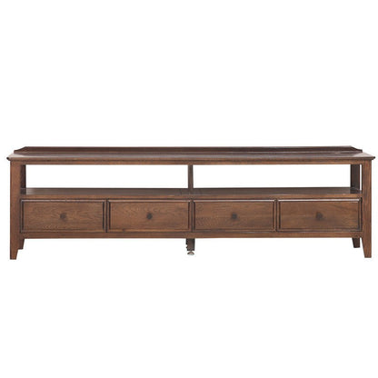 Meuble TV console scandinave entièrement en bois massif AYDEN