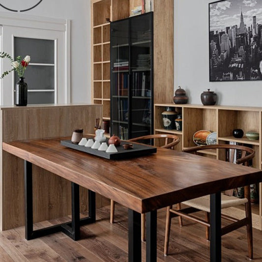 Table à manger nordique LIVIA Radisson rétro en bois massif de suar Select 4 couleurs