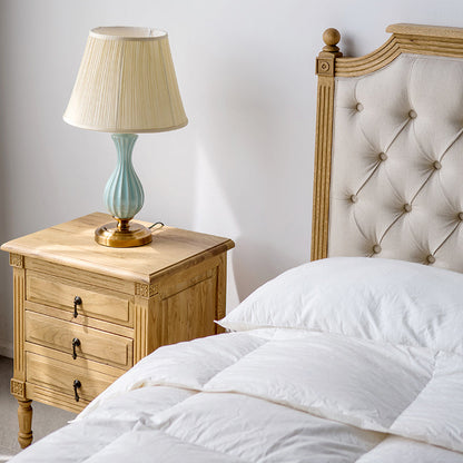 Table de chevet EZEKIEL de style campagnard américain français, 3 tiroirs (3 couleurs au choix) 