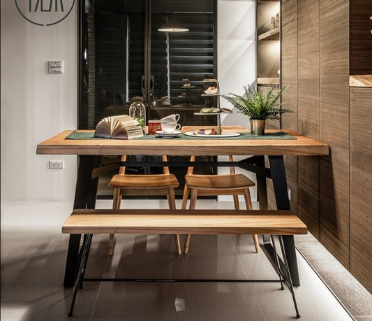 Chaise de salle à manger artistique en bois massif JUDE Nordic Scandinave