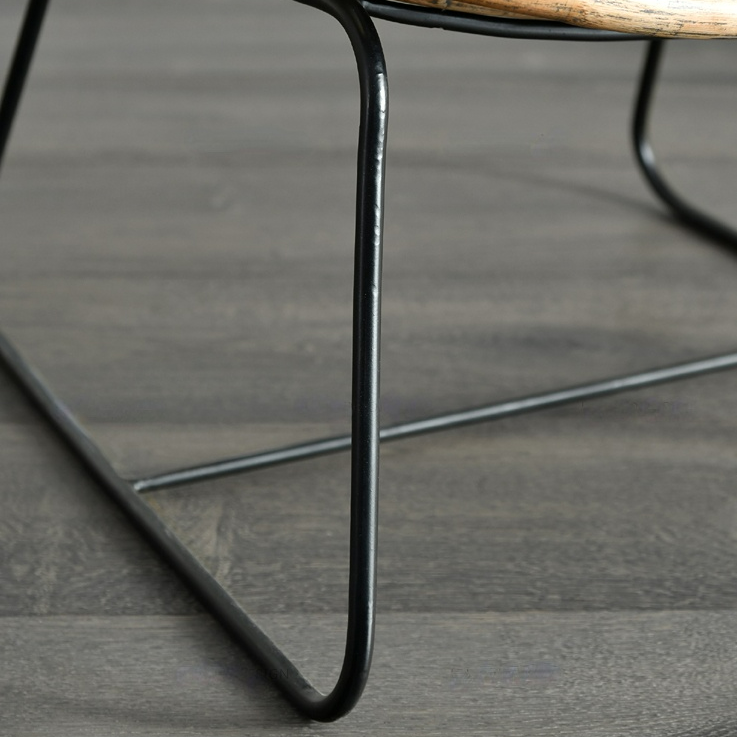 Chaise d'extérieur en rotin Kenley