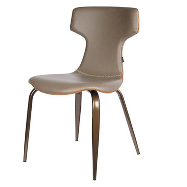 Chaise de salle à manger en similicuir Carvelho (lot de 2) 