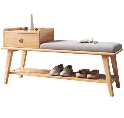 Tabouret à chaussures en bois massif CASSIDY BELAIR