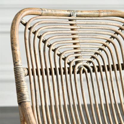Chaise d'extérieur en rotin Kenley