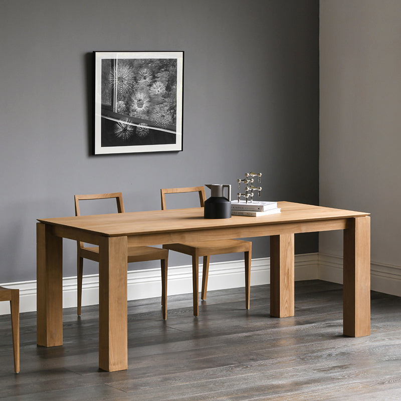 Table à manger moderne LEIA REGIS en bois massif scandinave nordique