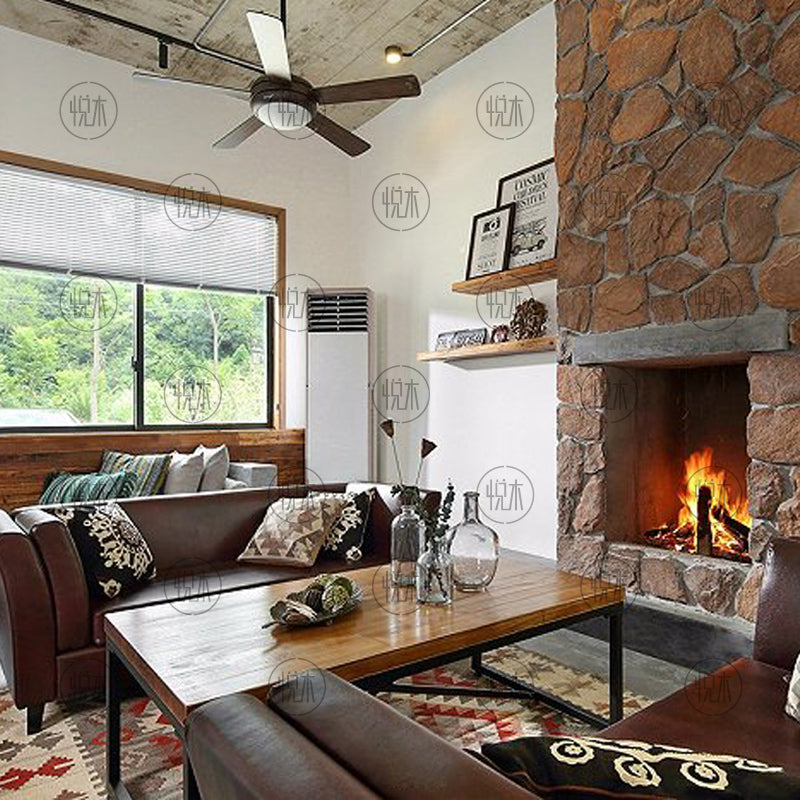 Table basse nordique japonaise Juniper RADISSON en bois massif américain 