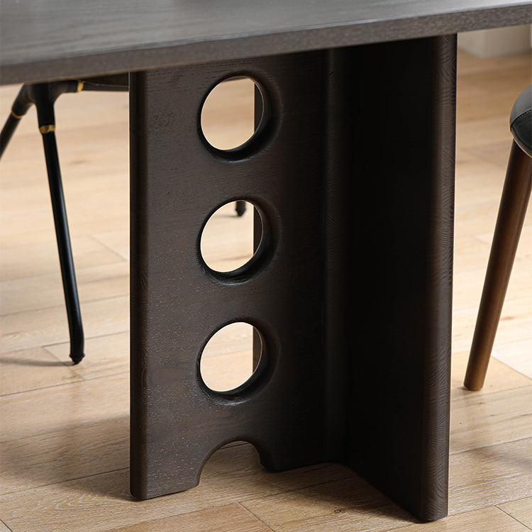 Table à manger en chêne massif Lebus