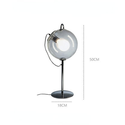 Lampe en verre transparent Anthony
