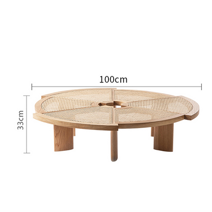 Table basse en rotin Driskill